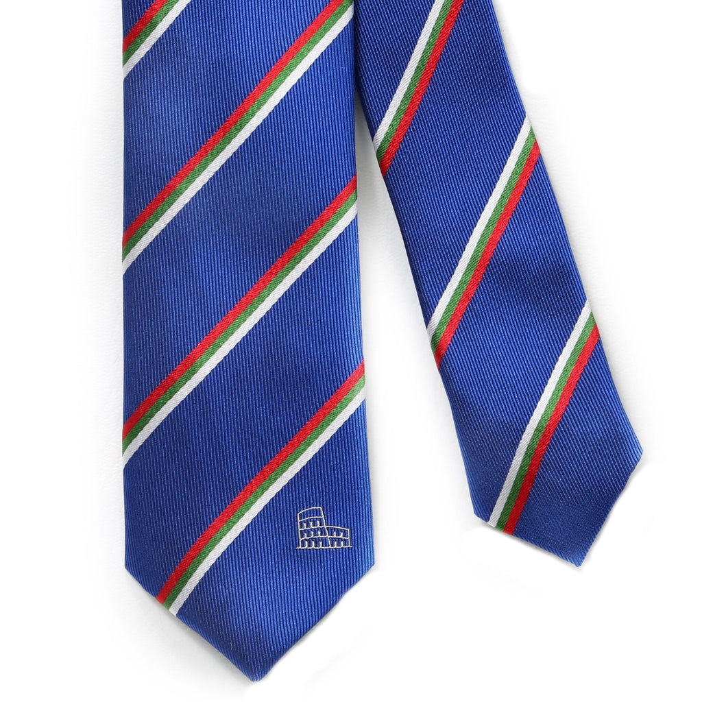 Italy Blue Flag Tie B&T