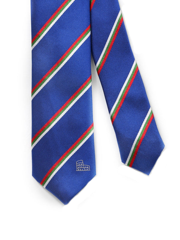 Italy Blue Flag Tie B&T